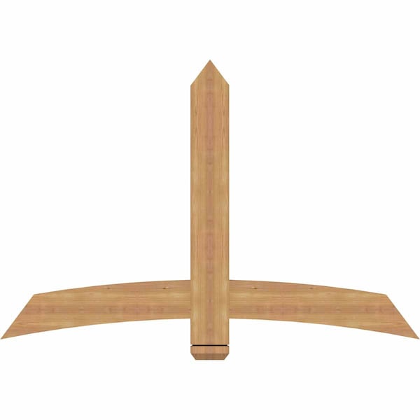 Ekena Millwork Bellingham Timber Gable Bracket, Western Red Cedar, 60"W x 40"H x 1 1/2"D x 5 1/2"F, 16/12 Pitch GBW060X40X0206BEL00SWR - main